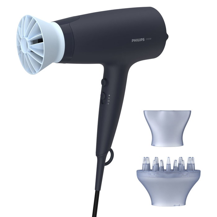 Sèche-cheveux Philips 3000 BHD360/20 Secador Blue marine deep blue 2100 W Sèche-cheveux Philips 3000 BHD360/20 Secador Blue marine deep blue 2100 W
