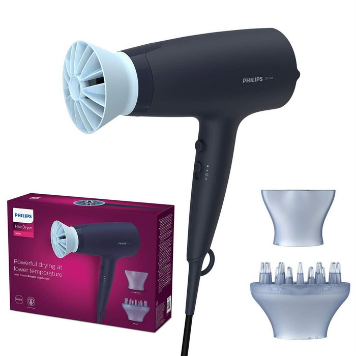 Sèche-cheveux Philips 3000 BHD360/20 Secador Blue marine deep blue 2100 W Sèche-cheveux Philips 3000 BHD360/20 Secador Blue marine deep blue 2100 W
