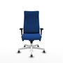 Piqueras Y Crespo Fauteuil Albacete Bleu avec mécanisme synchrone et assise viscoélastique