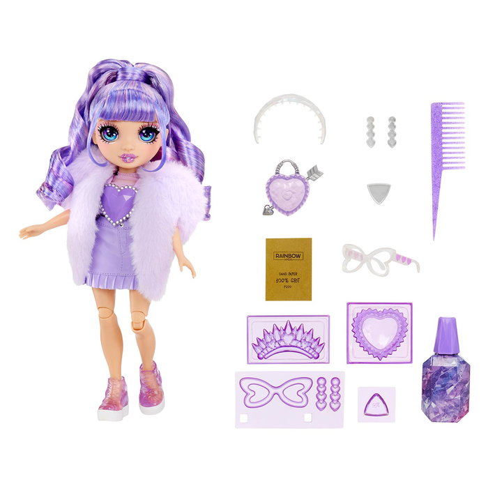 Rainbow High Cristal Poupée Mannequin - Violet