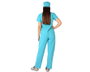 Atosa Déguisement Chirurgien Femme Adulte Bleu Cyan XS-S