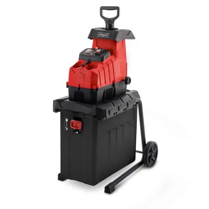 Scheppach GS70 Broyeur de végétaux électrique 2800W - Silencieux, 2-en-1 (broyage et collecte), capacité 56L, coupe branches jusqu'à 42mm, système de coupe à rotor Scheppach GS70 Broyeur de végétaux électrique 2800W - Silencieux, 2-en-1 (broyage et collecte), capacité 56L, coupe branches jusqu'à 42mm, système de coupe à rotor