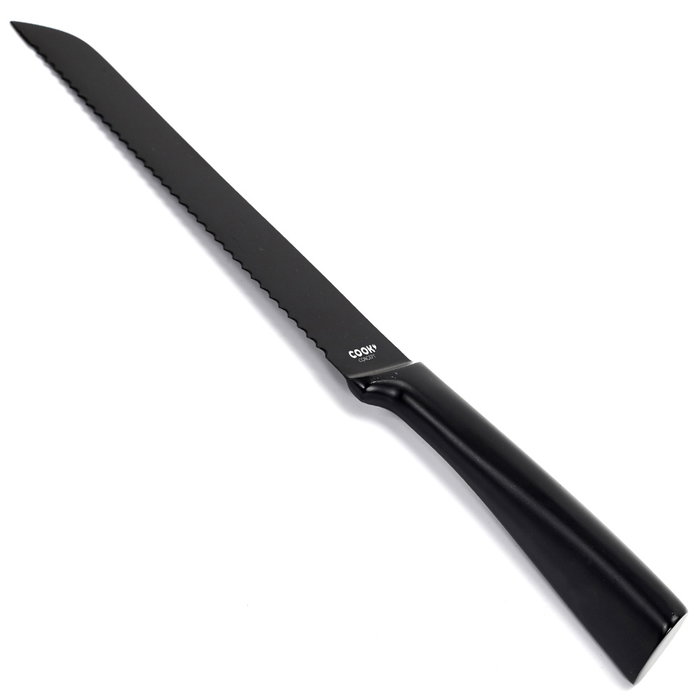 Cook Concept Couteau à pain noir lame 20 cm