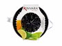 Kinvara Exprimeur en plastique assorti noir et blanc 17x10.5x12.8 cm (Set de 24)