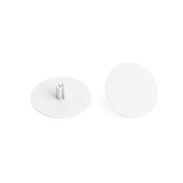 HERRAJES ALK Bouchon Embelleur ø30mm Blanc avec tige hexagone 5mm