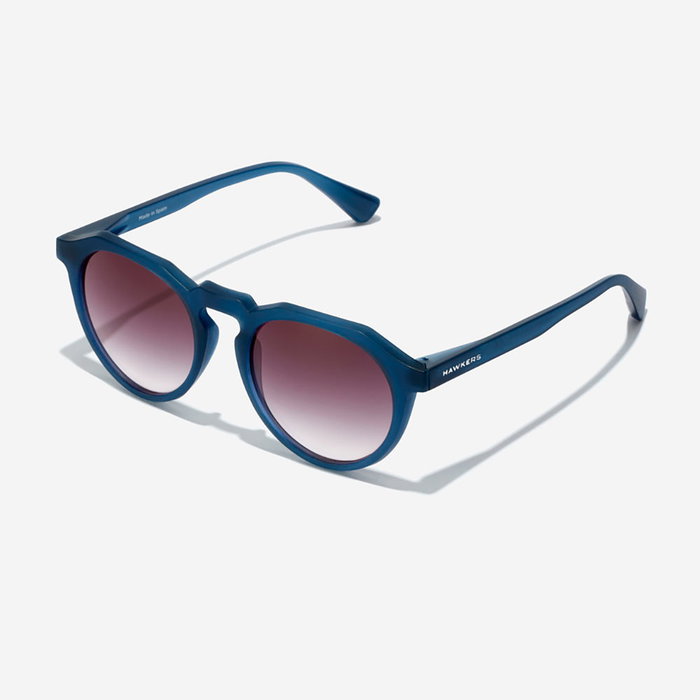 Hawkers Warwick Lunettes de Soleil Rondes Transparentes Unisexe Diamant 52mm Monture Nylon