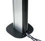 B-Tech BT8380-FFB Base de Fixation au Sol pour Système X - Support Mural Fixe avec Gestion des Câbles, Capacité 200 kg, Noir