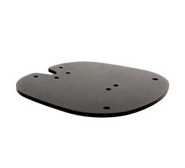 B-Tech BT8380-FFB Base de Fixation au Sol pour Système X - Support Mural Fixe avec Gestion des Câbles, Capacité 200 kg, Noir