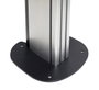B-Tech BT8380-FFB Base de Fixation au Sol pour Système X - Support Mural Fixe avec Gestion des Câbles, Capacité 200 kg, Noir