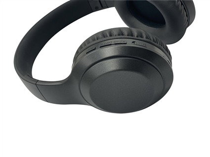 Elbe ABT-A10-G Casque audio supra-aural Bluetooth avec réduction de bruit ANC et micro, gris
