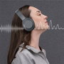 Elbe ABT-A10-G Casque audio supra-aural Bluetooth avec réduction de bruit ANC et micro, gris