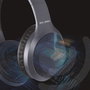 Elbe ABT-A10-G Casque audio supra-aural Bluetooth avec réduction de bruit ANC et micro, gris