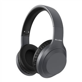 Elbe ABT-A10-G Casque audio supra-aural Bluetooth avec réduction de bruit ANC et micro, gris