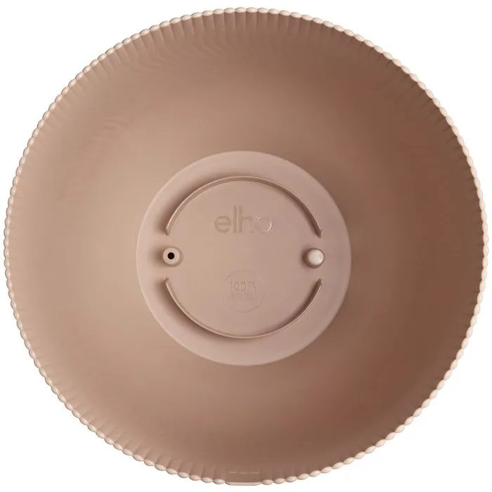ELHO Sereh Rond 60 - Pot de fleur rond en plastique recyclé - 110 L - Ø 59 x H 51 cm - Marron - Intérieur/Extérieur