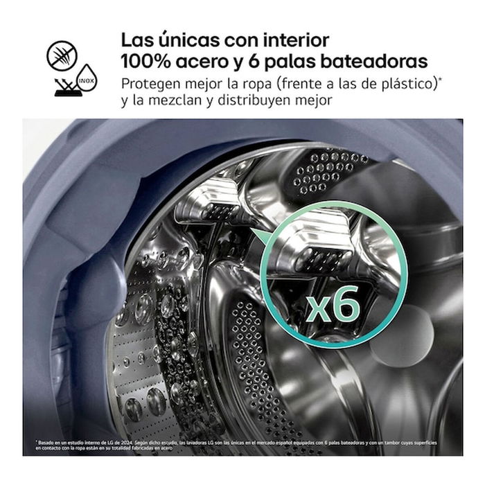 Machine à laver LG F4X7009TBB 60 cm 1400 rpm 9 kg