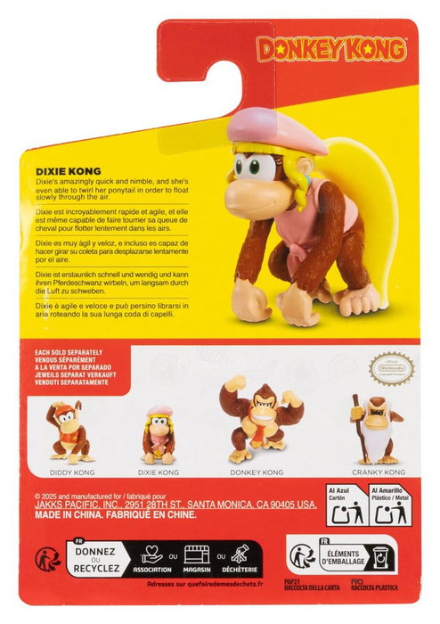 Jakks Pacific World of Nintendo Assortiment de 16 Figurines Donkey Kong