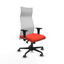 Piqueras y Crespo Chaise de Bureau Albacete XL Orange Foncé et Blanc