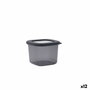 Récipient de Conservation des Aliments Quid City Gris 550 ml Avec couvercle (12 Unités)