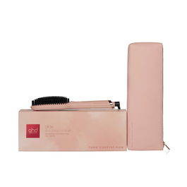 GHD Brosse Lissante Électrique Glide Take Control Now, Lissage Rapide Anti-Frisottis, 2 Unités + Trousse Thermique