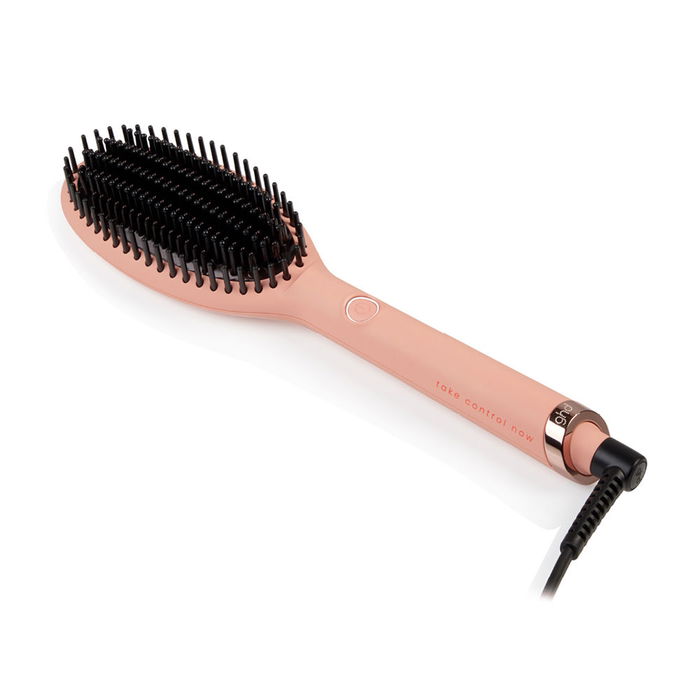 GHD Brosse Lissante Électrique Glide Take Control Now, Lissage Rapide Anti-Frisottis, 2 Unités + Trousse Thermique