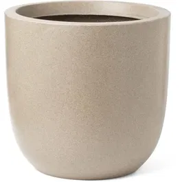 CAPI EUROPE Pot de fleurs Waste Smooth NL 35x34 cm - Terrazzo beige - Design contemporain et écologique