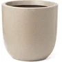 CAPI EUROPE Pot de fleurs Waste Smooth NL 35x34 cm - Terrazzo beige - Design contemporain et écologique