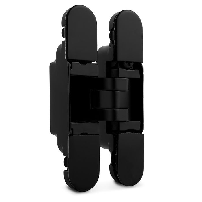 KOBLENZ Bisagra Kubikina K6100 Invisible Réglable 3 Axes, Cromo Satinado et Noir KOBLENZ Bisagra Kubikina K6100 Invisible Réglable 3 Axes, Cromo Satinado et Noir