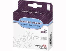 Scrapbook Adhesives by 3L Carrés adhésifs transparents 6x13mm, 500 unités