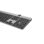 Mobility Lab KS720W Clavier sans fil solaire Full-Size AZERTY avec touches plates, pavé numérique, aluminium et Bluetooth