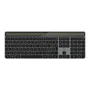 Mobility Lab KS720W Clavier sans fil solaire Full-Size AZERTY avec touches plates, pavé numérique, aluminium et Bluetooth