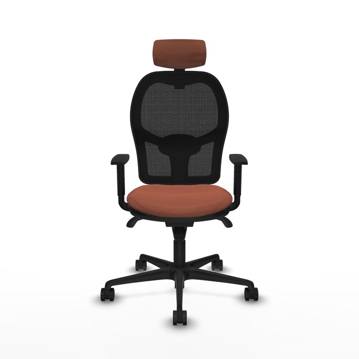 Piqueras y Crespo Chaise de Bureau Jorquera Marron et Noir