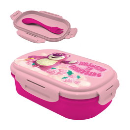 KIDS LICENSING Sandwicheuse Lotso - Toy Story Disney Pixar - Lot avec couverts - Dimensions : 18 x 7.5 x 3 cm