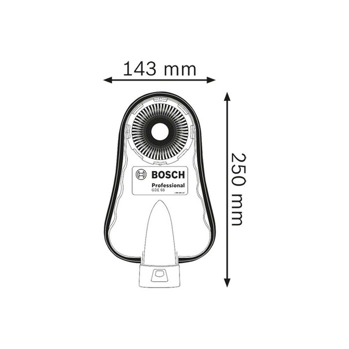 Bosch Professional GDE 68 Accessoire d'aspiration universel pour perçages jusqu'à 68 mm