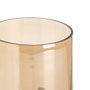 BigBuy Home Bougeoir Doré Verre Acier 12 x 12 x 23 cm