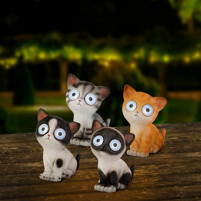 Lampe solaire Lumineo Chat