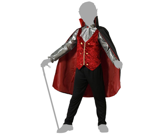 atosa Déguisement Vampire Rouge avec Cape pour Enfant atosa Déguisement Vampire Rouge avec Cape pour Enfant