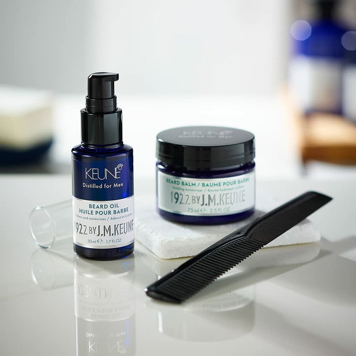 Keune 1922 By J.M. Keune Huile à Barbe Hydratante pour Hommes - Soin Barbe Hydratant - Flacon 50 ml
