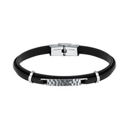 Sector Bracelet pour Homme en Cuir Synthétique Noir, 21cm