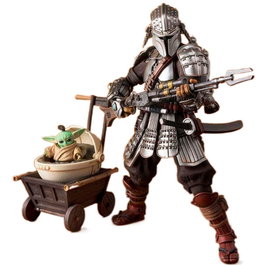 TAMASHII NATIONS Figura Ronin Mandalorian Beskar Armor & Grogu Star Wars