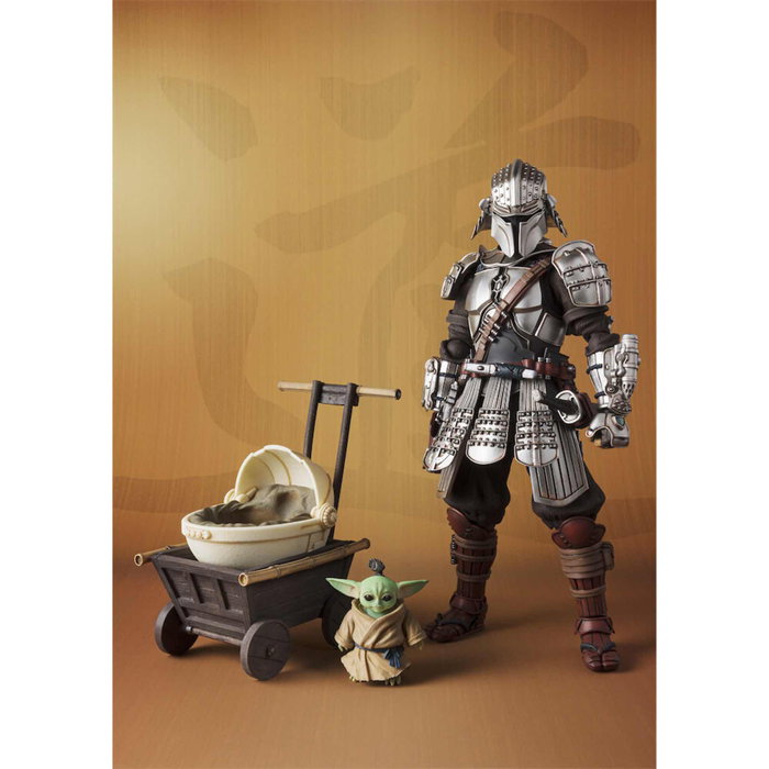 TAMASHII NATIONS Figure Ronin Mandalorian avec Armure Beskar et Grogu - Star Wars The Black Series - Figurine articulée de 18 cm avec accessoires TAMASHII NATIONS Figure Ronin Mandalorian avec Armure Beskar et Grogu - Star Wars The Black Series - Figurine articulée de 18 cm avec accessoires
