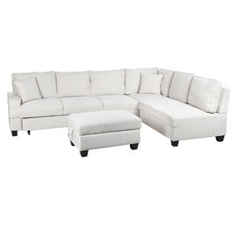 Canapé Convertible Home ESPRIT Beige Moderne 285 x 260 x 90 cm