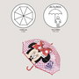 Cerdá Parapluie manuel à bulles Minnie pour enfants, âge recommandé 2 à 8 ans, matériau POE, couleur rouge
