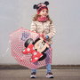 Cerdá Parapluie manuel à bulles Minnie pour enfants, âge recommandé 2 à 8 ans, matériau POE, couleur rouge