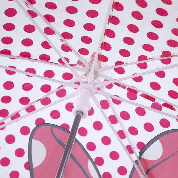 Cerdá Parapluie manuel à bulles Minnie pour enfants, âge recommandé 2 à 8 ans, matériau POE, couleur rouge