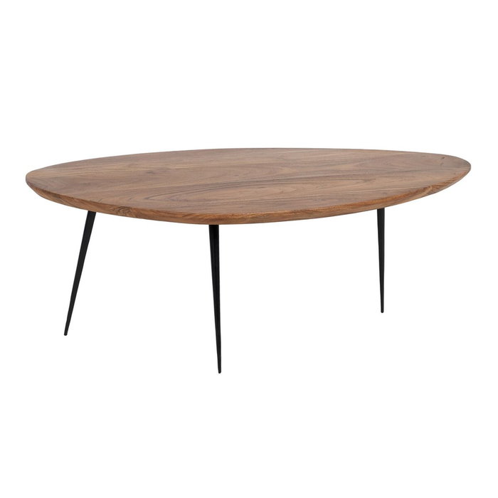 Jeu de 2 tables Noir Naturel 110 x 63 x 40 cm (2 Unités)