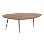 Jeu de 2 tables Noir Naturel 110 x 63 x 40 cm (2 Unités)