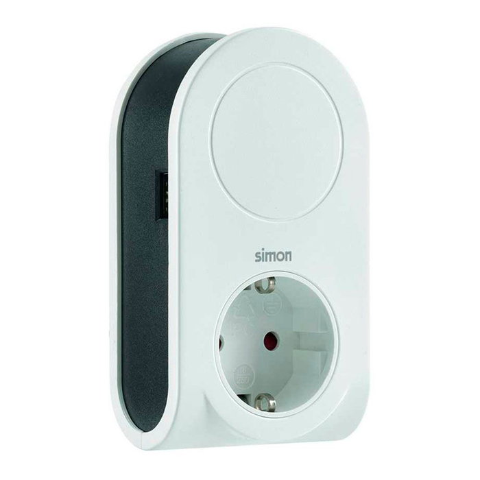 Socle de prise Simon Blanc 250 V 16A IP20 Socle de prise Simon Blanc 250 V 16A IP20