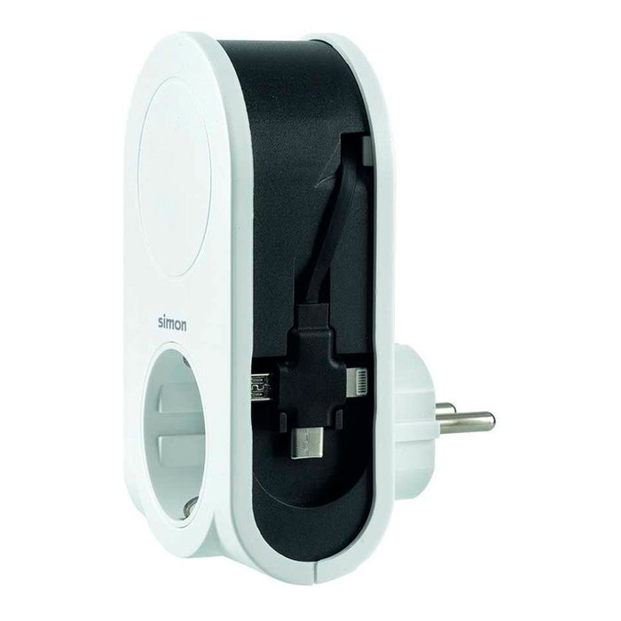 Socle de prise Simon Blanc 250 V 16A IP20 Socle de prise Simon Blanc 250 V 16A IP20
