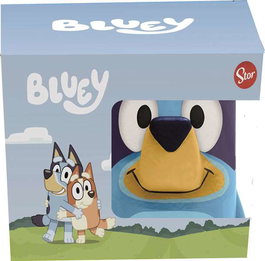 Stor realgo - Tasse en céramique 3D avec décor Bluey - 280 ml - Pour enfants à partir de 3 ans