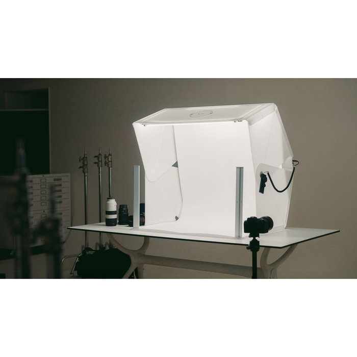 Orangemonkie Foldio 4, Studio photo pliable blanc avec éclairage LED 4 canaux